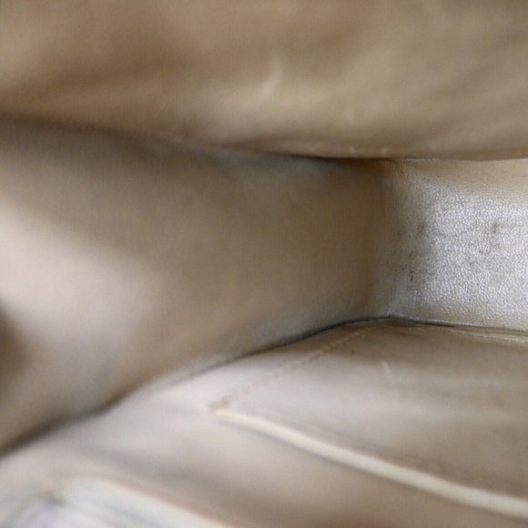 CHANEL CC Mini Matelasse Chain Shoulder Bag Leather Beige GHW Vintage 361RJ241 - Picture 4 of 15